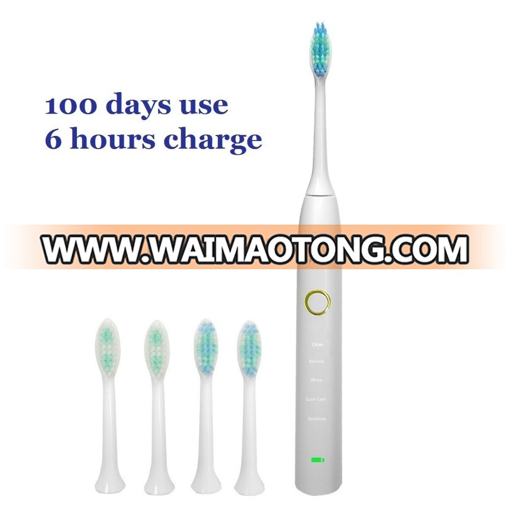 [OEM][factory price]Sonic Electric Toothbrush Travel Rechargeable for Dental Hygiene Daily Clean