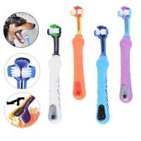 Dog Toothbrush Multi-angle Cleaning Tooth Bad Breath Tartar Teeth Care Tool Brush for Dog Cat