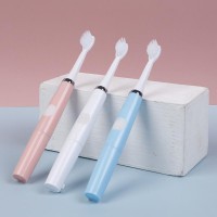 Electric toothbrush with new technology  in 3 colors handle use battery and replacement head in high rapid vibration machine